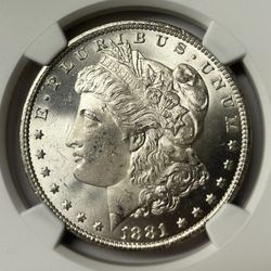 1881 CC CARSON CITY MORGAN DOLLAR. 
