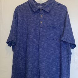 Blue Button T Shirt