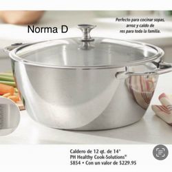 Olla De 12 Qts 14” Cook Solution Nueva En Su Caja 🌺 Princess House 🌺