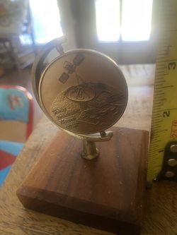 Trinity Broadcasting Network Bronze Coin Mounted On Wood.  John 12:32 Scripture 