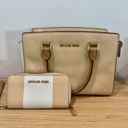 MK Selma Tote + Matching Wallet Set