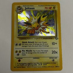 Pokémon Jolteon (4) - Jungle (JU) HOLO - Authentic Vintage WOTC pokemon charizard