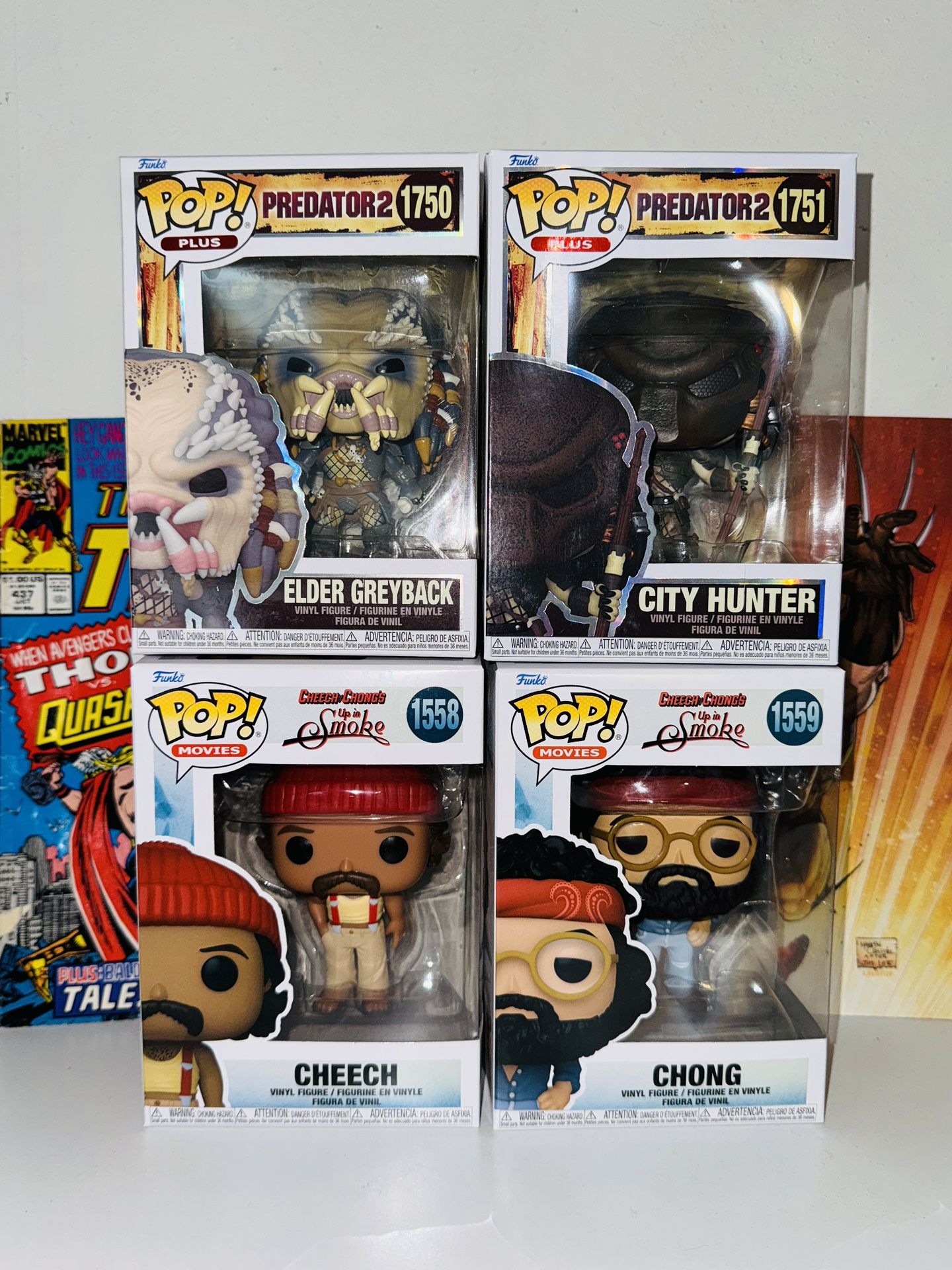 Funko Pops Lot – Predator 2 + Cheech & Chong