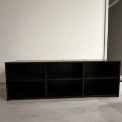 Modern 6 Shelf TV Stand Entertainment Console Storage Cabinet