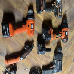 Older Black & Decker Drills Package 
