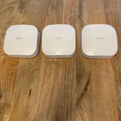 Eero Pro 6 Tri-Band Mesh Wi-Fi System (3-Pack) – Excellent Condition!