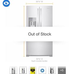 Whirlpool  25 Cu Ft Refrigerator 
