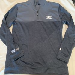 Nevada Wolfpack 1/4 Zip Gray Sz M Champion Authentic Athleticwear Pullover