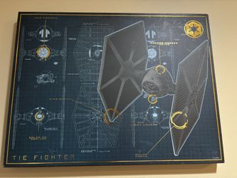 Disney Star Wars Tie Fighter Special Forces Framed 24x18