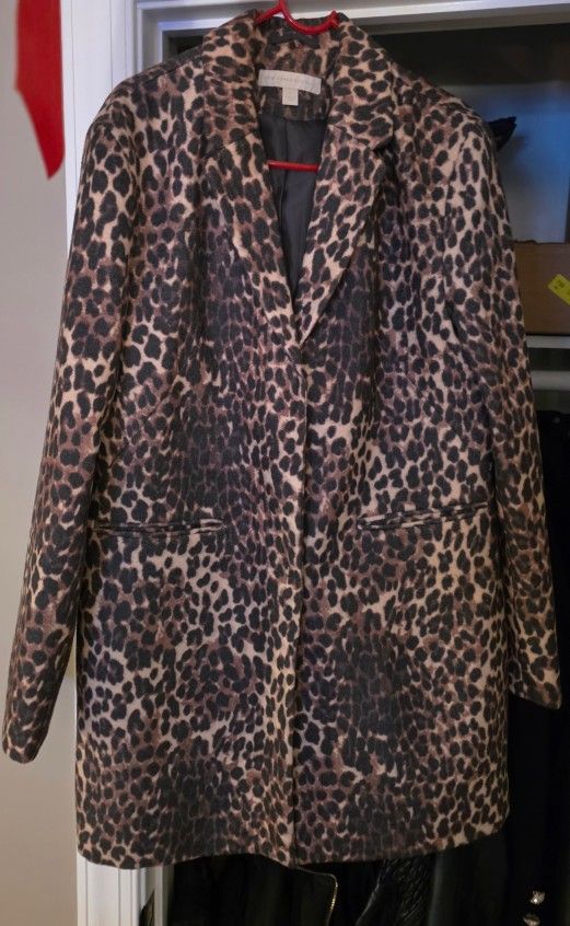 Leopard Print Peacoat
