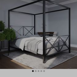 Queen size bed frame with box spring