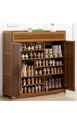 4 DOOR SHOE CABINET 