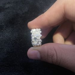 925 Silver Nugget Ring 