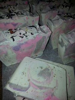 Hibiscus and acai coconut milk soap