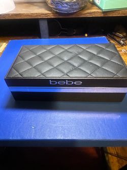 Bebe Black Quilted Clutch or Case