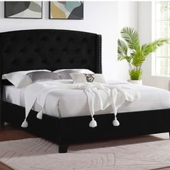 Queen Size Bed Frame With Mattress 