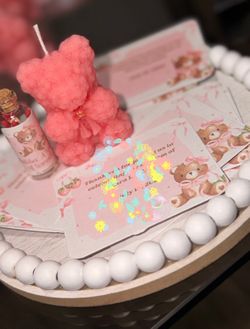 Velas artesanales de ositos personalizados / Detalles para eventos