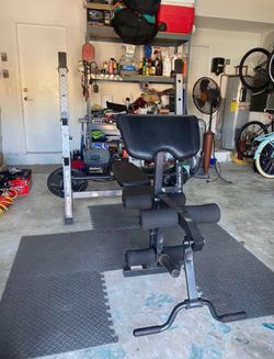 Marcy Olympic Weight Bench Setup