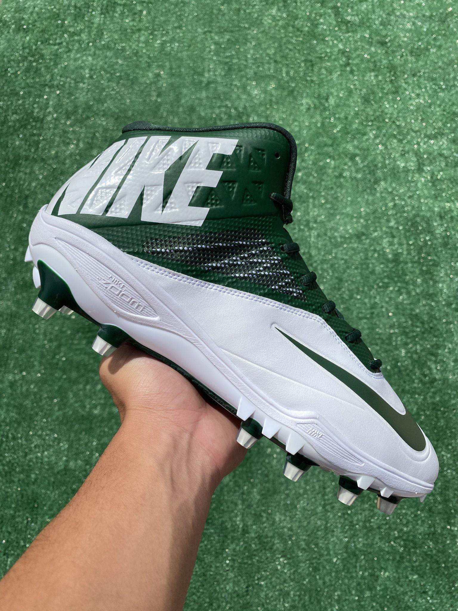 NIKE ZOOM CODE ELITE TD “GREEN / WHITE” FOOTBALL CLEATS (Size 12 Men’s)