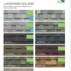 ROOFING SHINGLES COOL ROOF CCRC