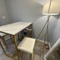 Nice Gold Marble Table 