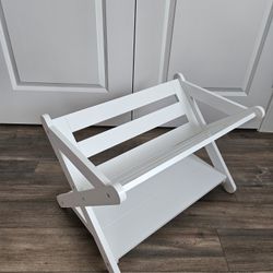 Kids Wooden Bookshelf With Caddy