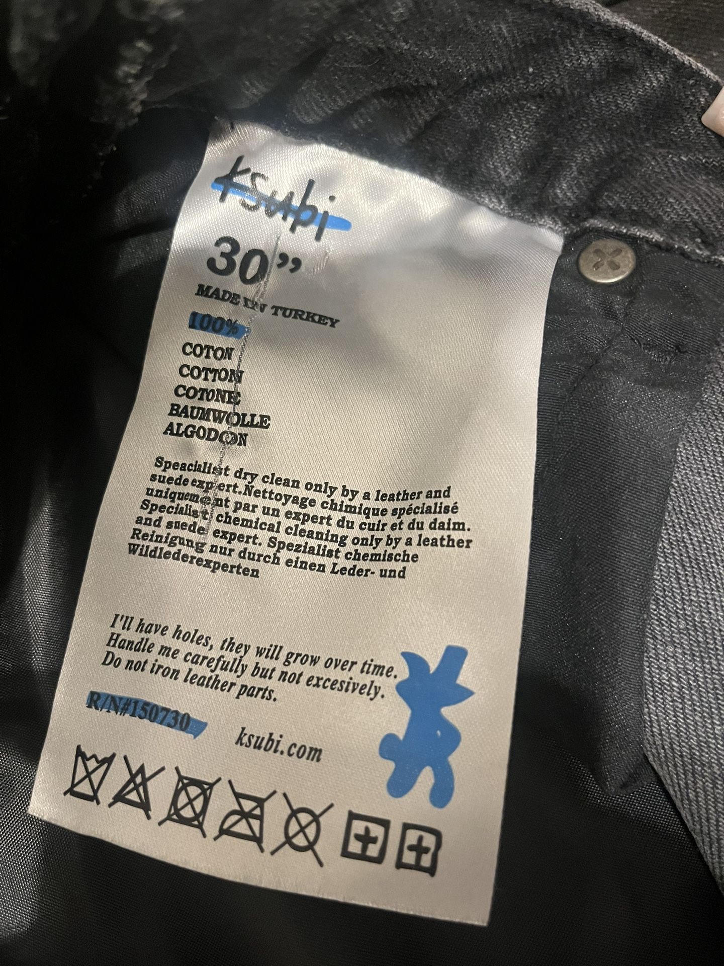 Purple ksubi shorts brand new