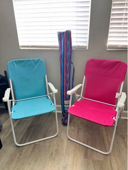 Set de Playa Completo – 2 Sillas + Sombrilla
