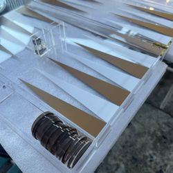 Clear Acrylic Backgammon 