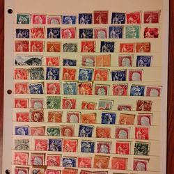France  French Vintage Stamps (2 Pages)