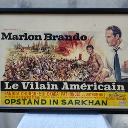 Belgian movie poster or print, Marlon Brando, The Ugly American '63