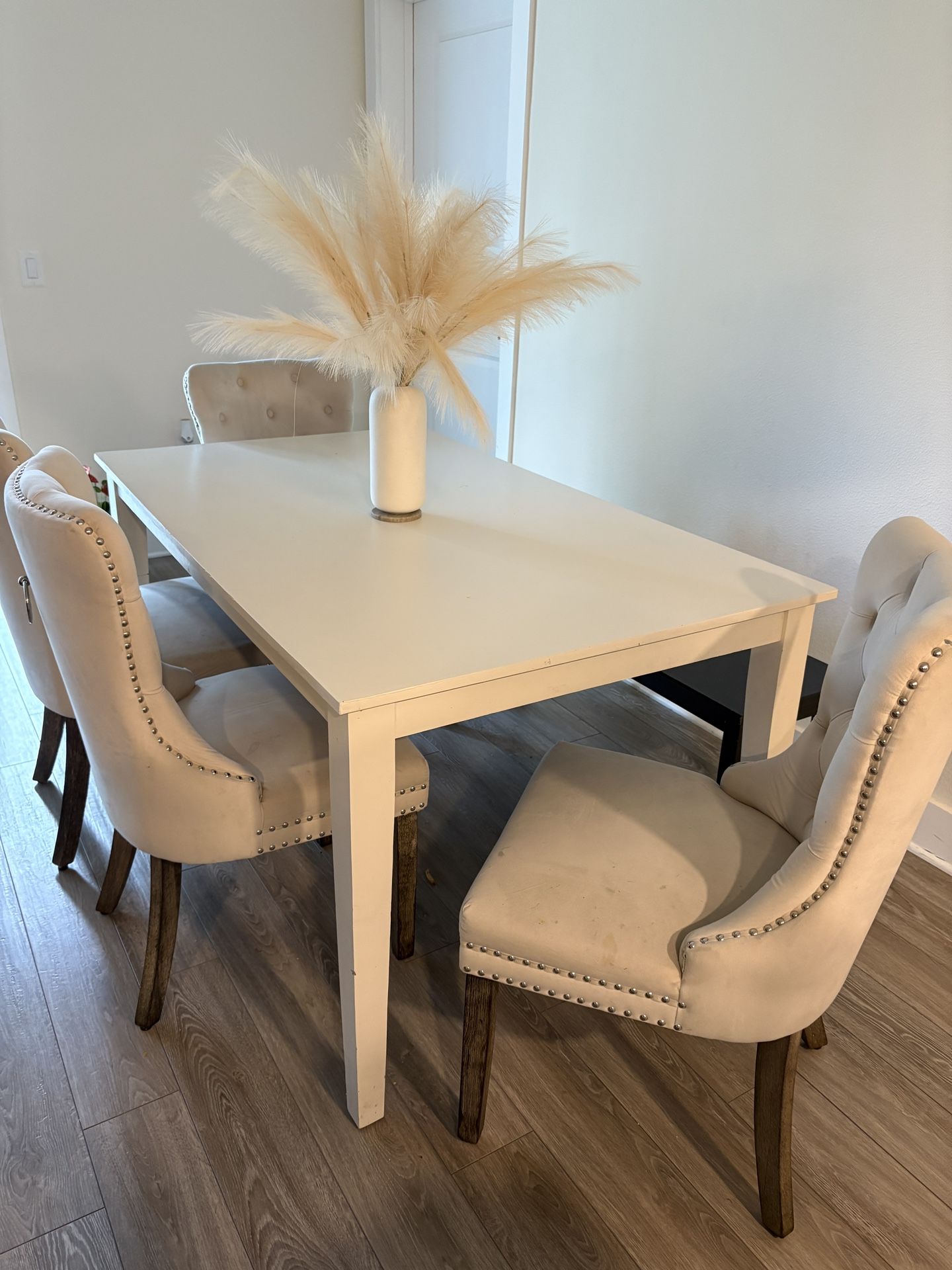 Wood Dining Table & Bench