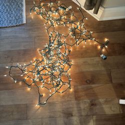9 Strands Of White Christmas Lights (not LED)