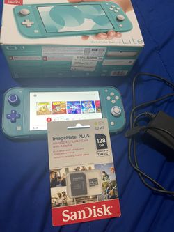 Nintendo switch Lite Turquoise With Accessories 