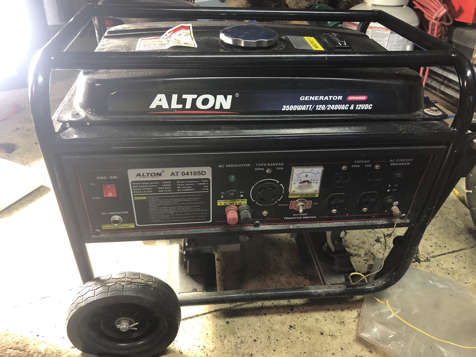 Alton generator 3500 watts