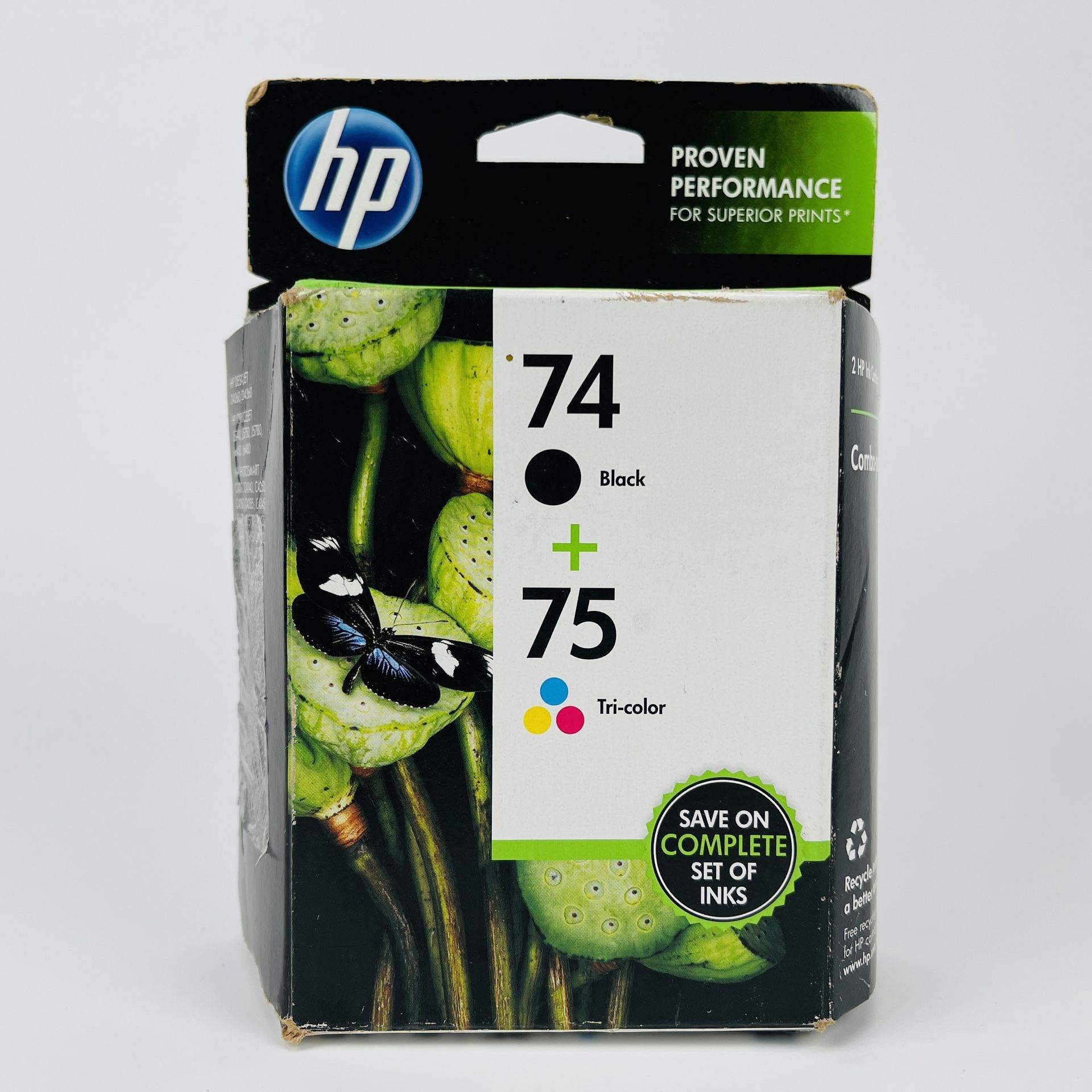 NEW Genuine HP 74 75 Ink Cartridge Combo For HP C4580 C5580 Printer OEM Exp 2013