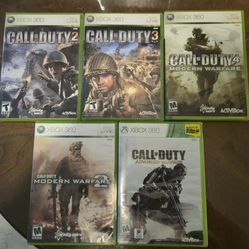 Xbox 360  Game Lot Call Of Duty Game $10 EACH. Complete With Manuals. COD