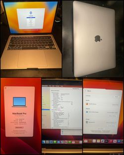 13 Inch M2 MacBook Pro 16 GB Ram 1 tB Flash Storage