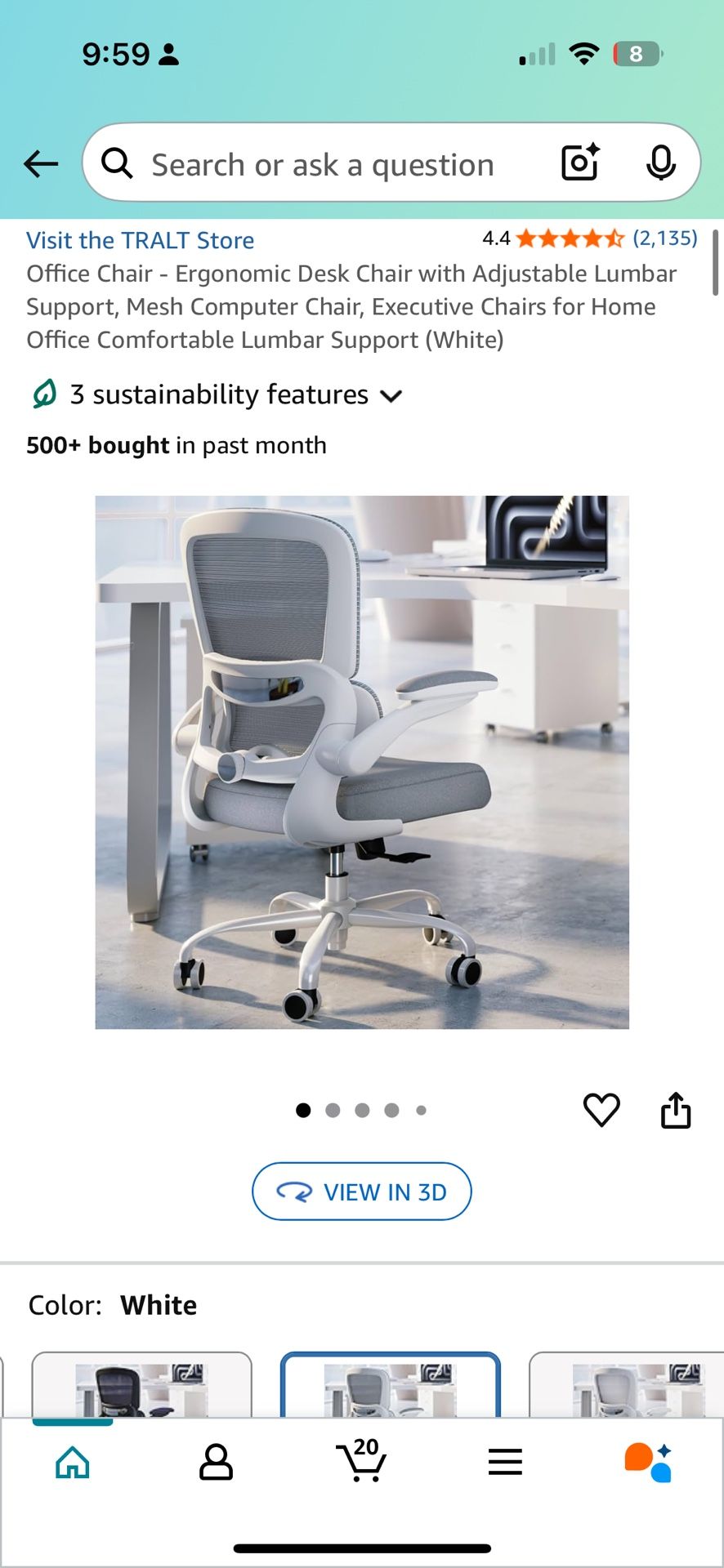 Desk Chair White