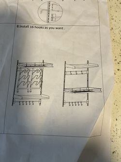 Pot Hanging Wall Rack