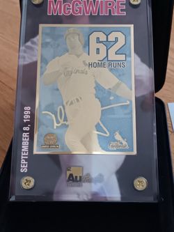 Vintage Sports.  High Quality McGwire Sports Card.