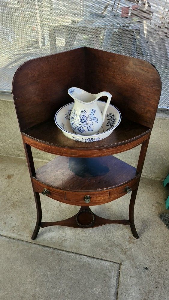 Antique Corner Wash Stand