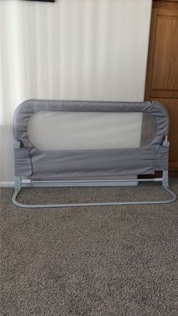 Gray Toddler Bed Rail Guard