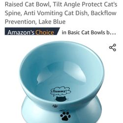 Elevated Cat Food Bowl