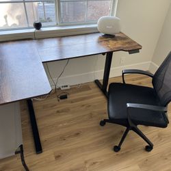 Adjustable standing Desk And Office Chair 