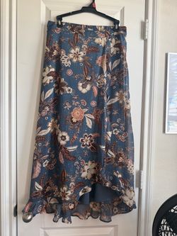 Maurice’s Long Navy Floral Skirt