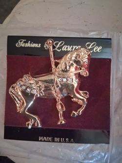 Carousel Horse Brooch
