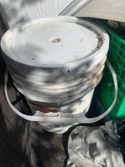 White Buckets Plenty Available