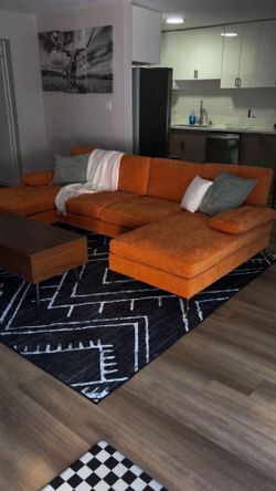 Orange couch