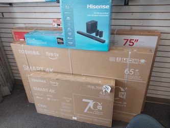TV'S  43" Inch, 65"inch And 75"inch Brand New Availabile On Payment Plan Option 